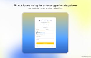 SimpleFill - Browser Form Filler  screenshot 1
