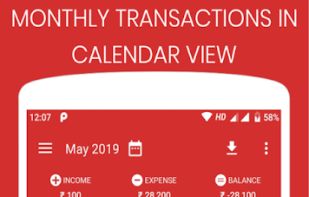 Calendar view for track your history.
