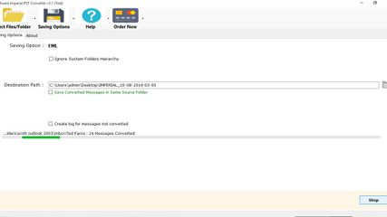 Outlook PST Converter Software Imperial screenshot 4