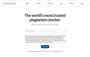 Copyscape screenshot 1