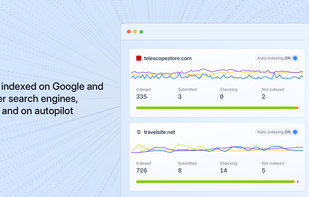 Get indexed fast & Improve your search engine presence
