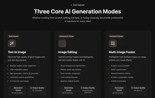 Core Features — Text, Edit, Multi-Image Fusion