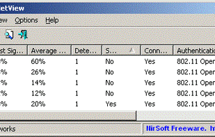 WirelessNetView screenshot 1