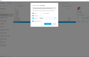 Securely share anything within the company, or with clients and contractors.