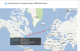 Traceroute Online screenshot 1