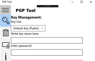 PGP Tool screenshot 1