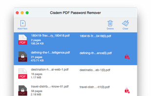 Cisdem PDF Password Remover screenshot 1