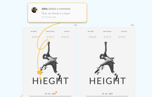Tired of consolidating feedback and missing important comments? With Filestage’s creative proofing software, you can compare versions of your content side by side. So you can check the comments, see what’s changed, and make sure the latest version hits the mark.