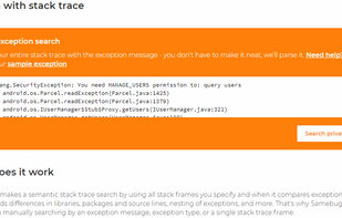 Samebug screenshot 1