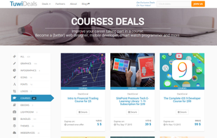 Courses Deals page - TuwiDeals.com