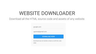 Website Downloader screenshot 1