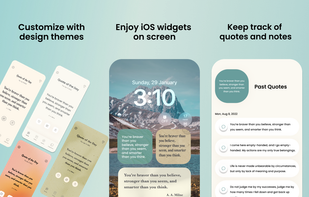 Key features of Drops: themes, widgets and collections