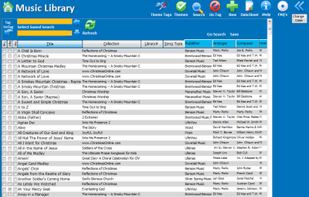 The Music Library window.
