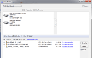 RAID wizard. Reconstructs broken RAIDs.