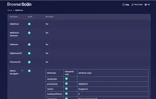 BrowserScan screenshot 3