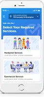 Choose the type of service you need a handyman for.