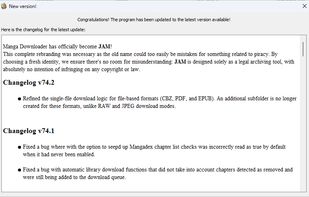 Jam (formerly Manga Downloader) screenshot 1