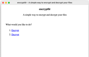 encrypt0r screenshot 1