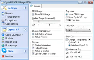 Crystal XP screenshot 1