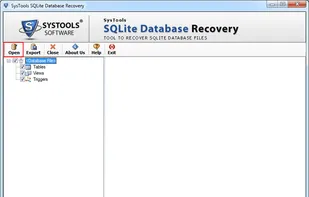 Open SQLite database file