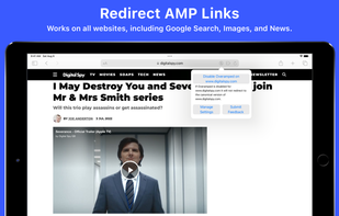 Overamped: Redirect AMP screenshot 1