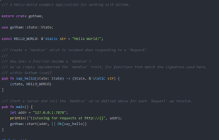 Gotham web framework screenshot 1