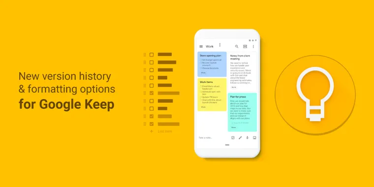 Google Keep introduces version history and text formatting features for enhanced note management image