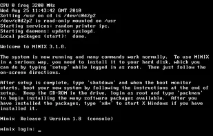MINIX 3 screenshot 1