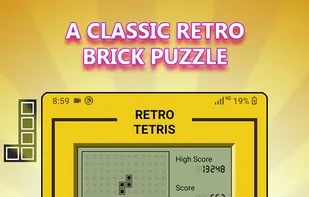 Retro Tetris Classic Game 2023 screenshot 1