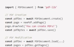 PDF-LIB screenshot 1