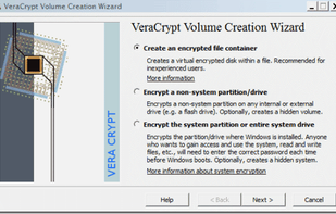 VeraCrypt screenshot 1