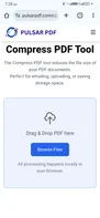 Free Compress Pdf File with Pulsar PDF