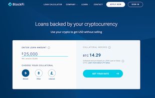BlockFi Bitcoin & Crypto Loans screenshot 1