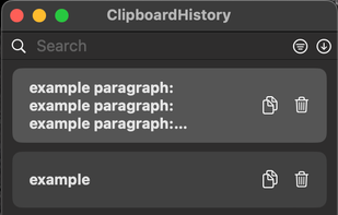ClipboardHistory screenshot 1