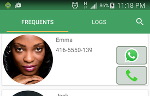 FaceToCall screenshot 1