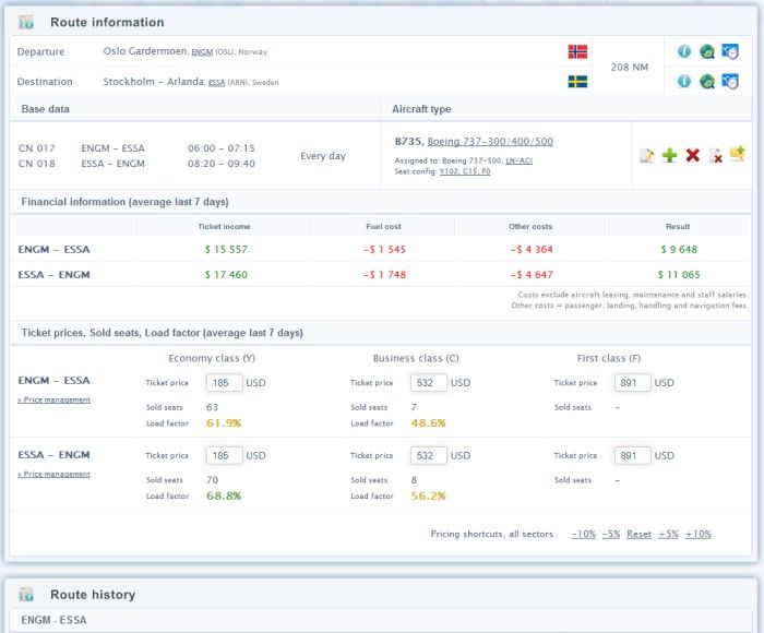 AirlineSim  The online airline simulation and management game