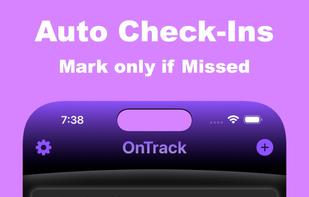 OnTrack Goals Habits Tracker screenshot 1