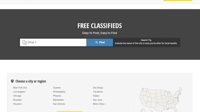 FinderMaster Classifieds Homepage