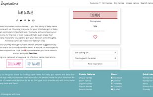 Baby Name Inspirations screenshot 2