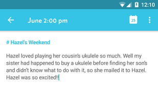 Add tags and photos to Android diary