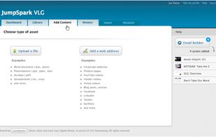 Easily upload files for create assets in your library using URL links