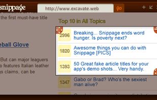 Snippage screenshot 1