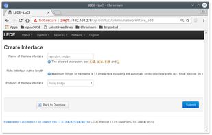 LuCI screenshot 2