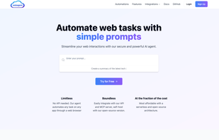 Webagent screenshot 1