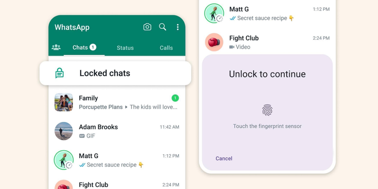 WhatsApp introduces Chat Lock, a new feature that enhances privacy and protects conversations image