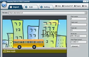 Amazing Flash to HTML5 Converter screenshot 1