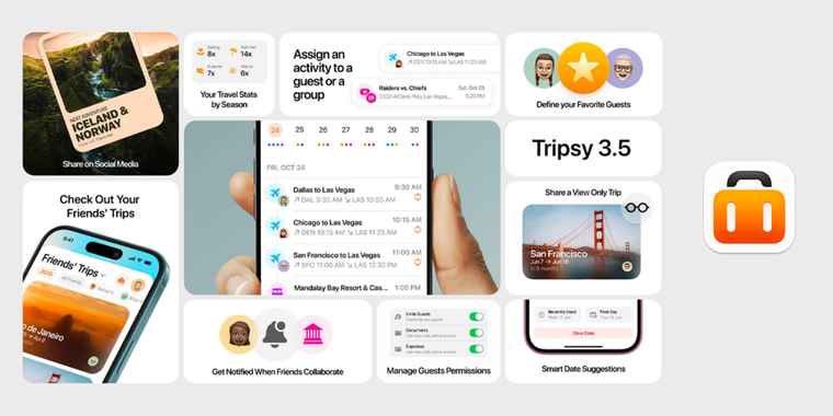 Tripsy 3.5 adds per-guest controls, activity assignments, and Favorite Guests image