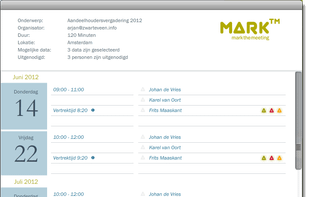 Mark the meeting screenshot 1