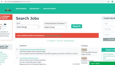 job search page