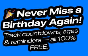 Birthdays Countdown Widget screenshot 1